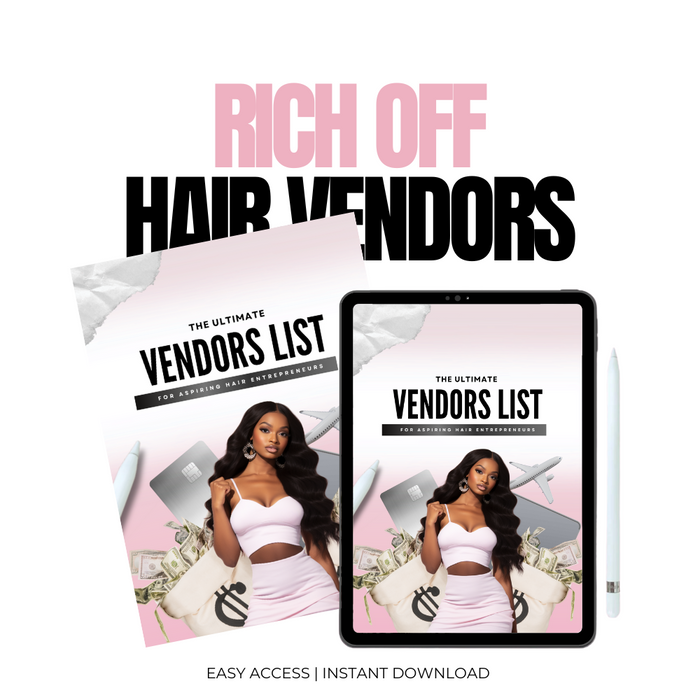 The Ultimate Vendor List (30+ Including PERSONALS) - eBook