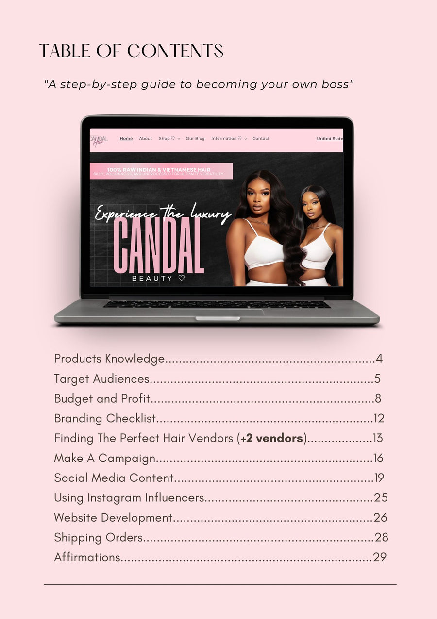 The full table of contents