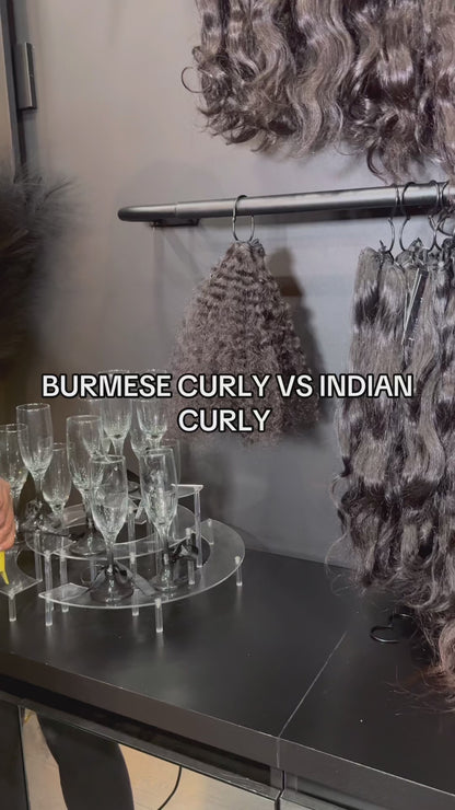Luxury Raw Indian Curly & Burmese Clip-Ins | Raw Hair